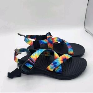 Chaco Blue and Black Adventure Sandals